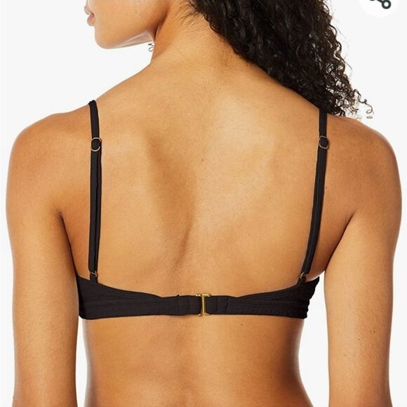 Lucky Brand Sz Large black bralette top & side Tie bottom 2 piece Bikini… - Picture 12 of 13